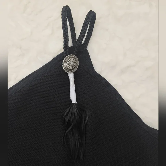 Lauren Ralph Lauren Women Black Cable Stitch 1 Shoulder Sweater Top Size 3X NWT - Picture 2 of 3